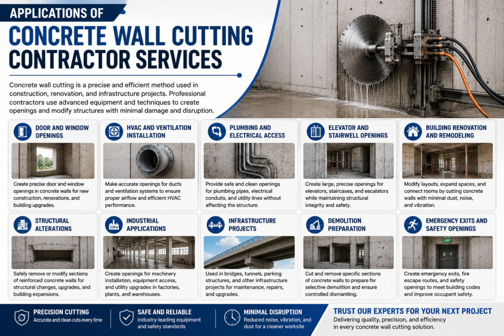 Concrete Wall Cutting Contractor Services