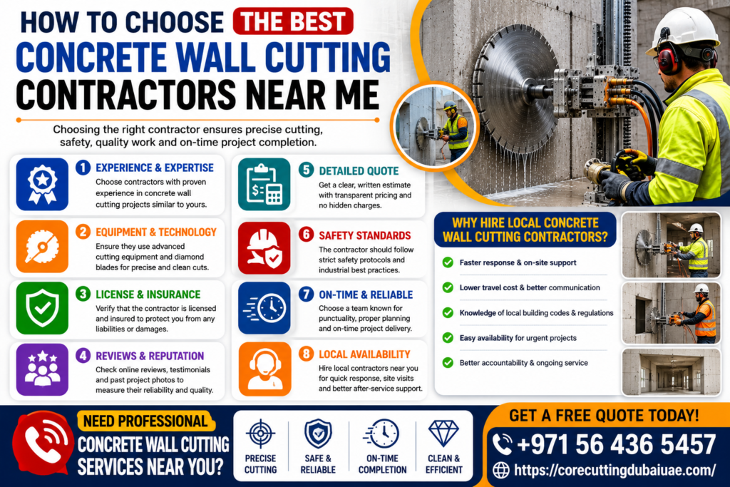 Best Concrete Wall Cutting Contractor Services Abu Dhabi
