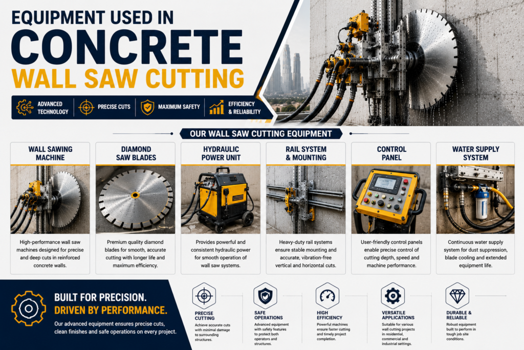 Modern Concrete Wall Saw Cutting