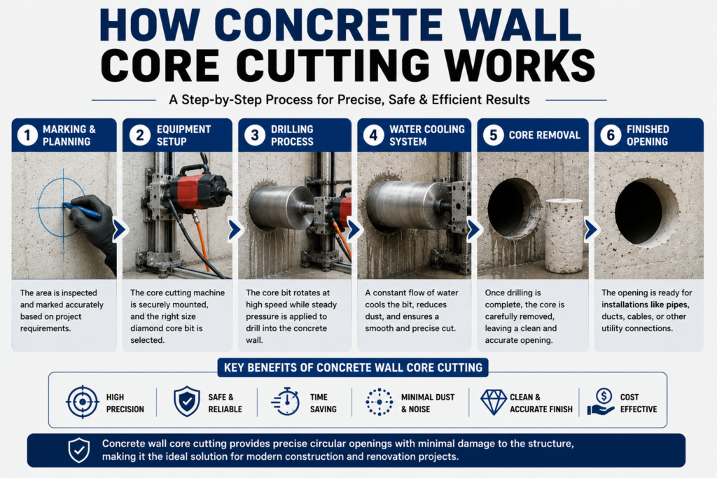 Concrete Wall Core Cutting Services